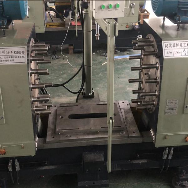 Double-Sided Multi-Hole Drilling Machine For Valve Flanges Tees  High-Speed PLC Control
