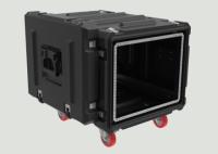 8U 120kg Shock Absorber Rack Box  8u Rolling Rack Case 4 Wheels