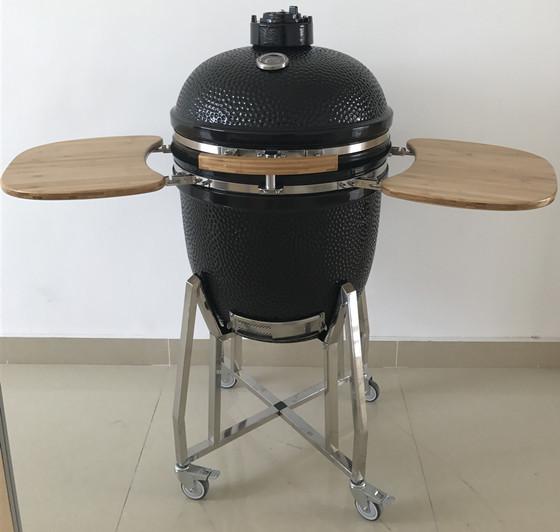 83kgs 475mm 22 Inch Kamado Grill With Hot Pot Telescopic Fork