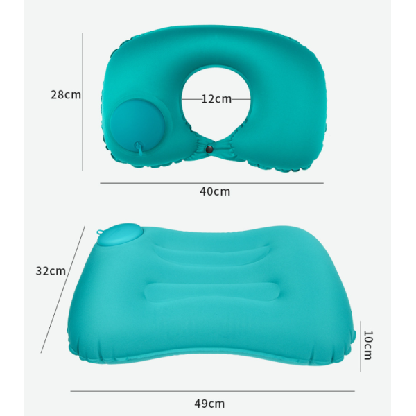 Lightweight and Compact Inflatable U Shape Travel Pillow for Comfortable Car Rides