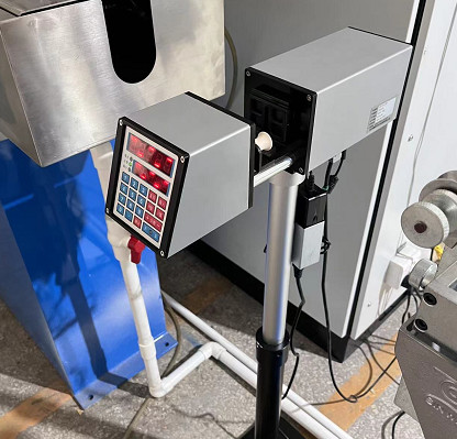 Измерение диаметра лазера оси 25мм провода кабеля одиночное не контактное