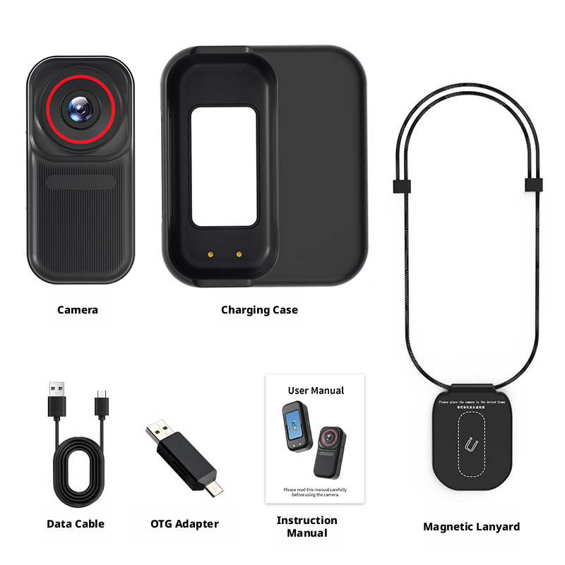 Thumb Camera 170° Wide Angle Mini Action Camera WiFi Pet Camera 120min Battery  for Travel Outdoor Hiking Adventure