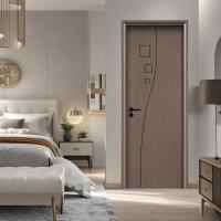 Puerta hueca de madera compuesta con swing estilo abierto blanco personalizado