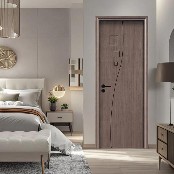 Porte composite à noyau creux pour une installation facile Ensembles de détails Feuille de porte 520/600/650/700/750/800/850/900mm*2100mm*45mm