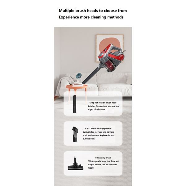 600W 18kpa Wired Stick Corded Portable Electric Household Handheld Vacuum Cleaners for Cleaning