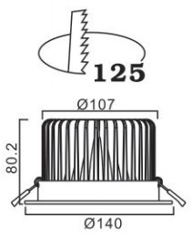 1800 люмен 4inch 18W SAMSUNG откалывает освещение потолка СИД с TUV - сертификатом CE