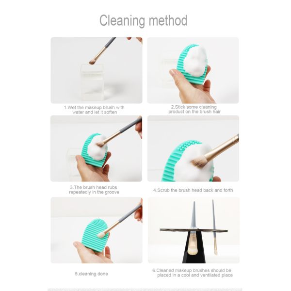 Перевозчик макияжа Eco силикона дружелюбный прокладывает пусковую площадку чистки щетки макияжа