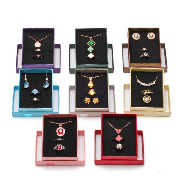Taille personnalisée Logo Hanhong Carton Papier cadeau Joaillerie Boîte tiroir Présentation