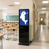 Affichage numérique scolaire Qunmao, système d'exploitation Android, étanche à la poussière et à l'eau, haute luminosité et design élégant avec résolution 2K/4K