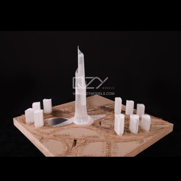 1/100 Dushanbe Skyscraper  Tower Model