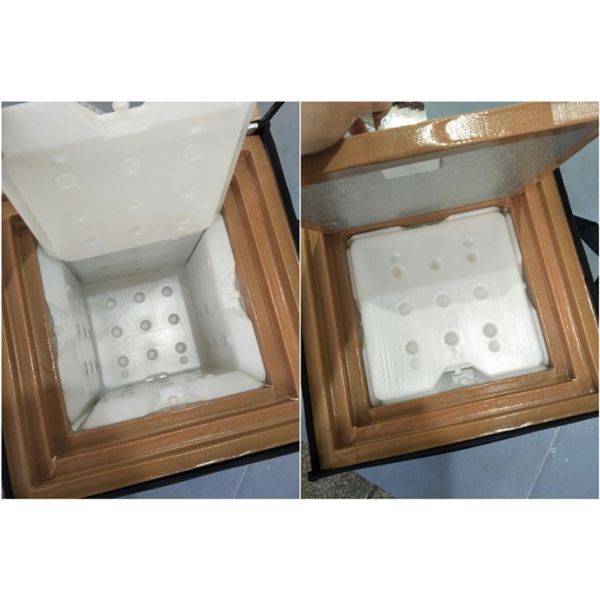 Белизна ДЖИСИЛЛ с пакетами голубого жидкостного замораживателя холодными применяясь к медицинской промышленности