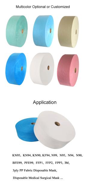 BFE 90% 95% 99% Melt Blown Polypropylene Non Woven Fabric Super Absorbent