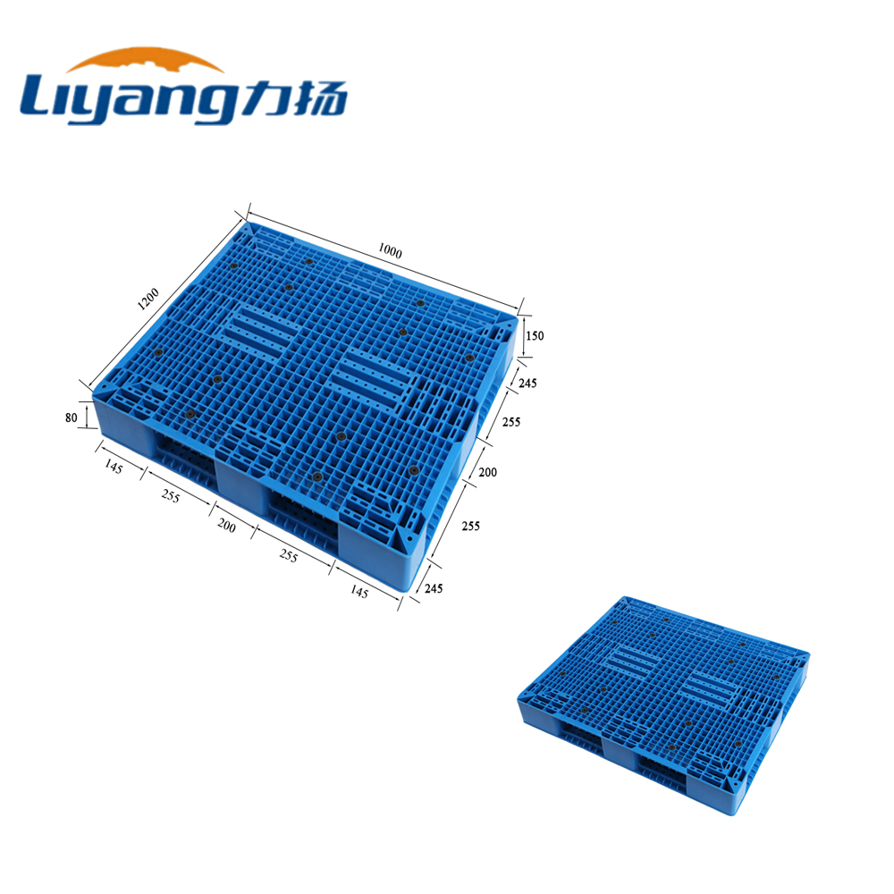 Гигиена повторно использовала пластиковый паллет 1200 x 1000 евро HDPE паллетов