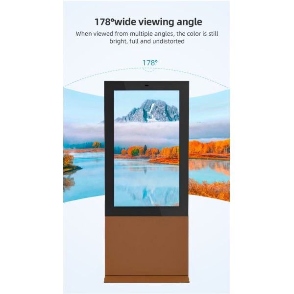 Various color 55 Inch Portable LCD Advertising Playing Equipment Billboard Outdoor Lcd Panel