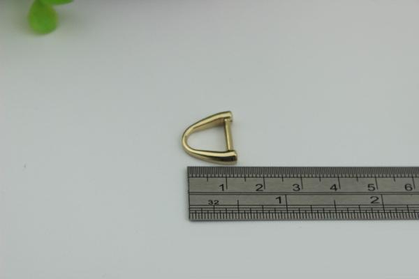 Best fashion gun metal color zinc alloy d ring,11mm metal bag d ring