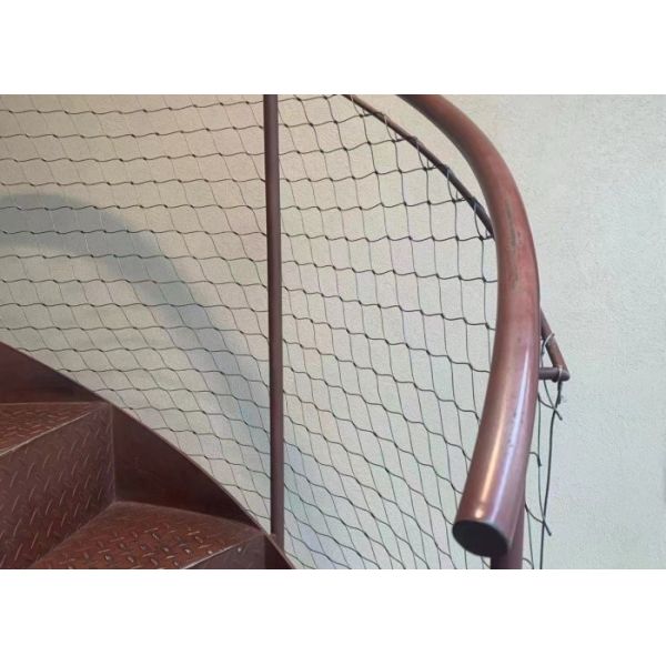 SS304 Knotted Wire Rope Mesh 3mm Steel Rope Net For Zoo Mesh Cable Mesh