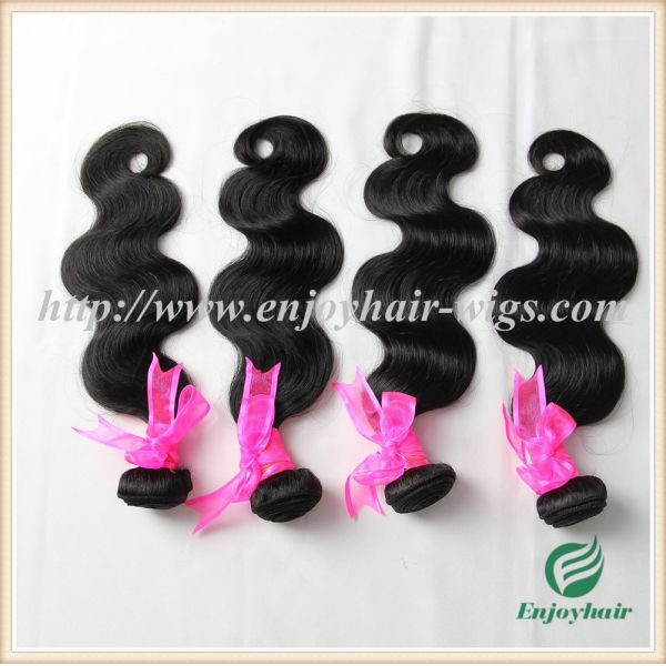 Brazilian 5A virgin remy hair weave ,natural color(can be dye) body wave 10''-26''length