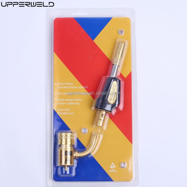 Portátil de bronce boquilla UP3000 antorcha de calefacción con propano de llama de auto-ignición porta manos