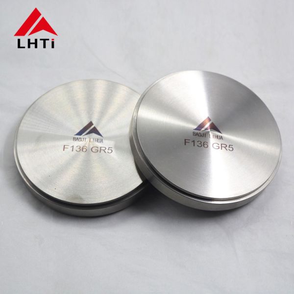 Silver Titanium Alloy Round Discs Polished Surface 150mm-1300mm Diameter 35mm-550mm