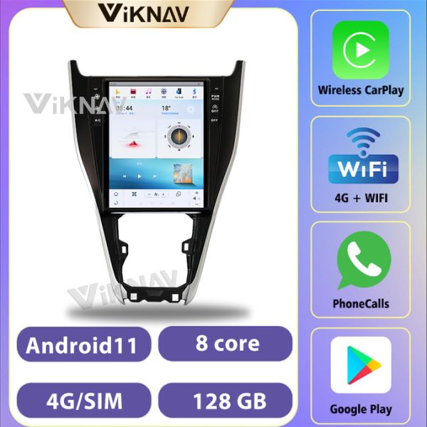 12.1 дюймовый Android авто стерео Для 2011- 2017 Toyota Harrier навигация GPS Мультимедийный DVD-плеер Беспроводной Carplay 4G BT