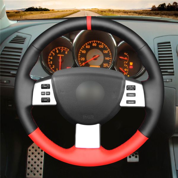 Red Non Slip Steering Wheel Cover for Nissan Altima Maxima Murano Z50 Quest 2001-2006