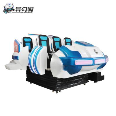 Cadeira do movimento do simulador do jogo VR da família do cinema da nave espacial 9D VR dos assentos de YHY 6 no parque temático