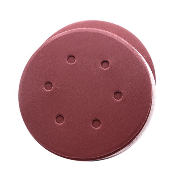 300mm 350mm RED Hook Loop Sandpaper for Epoxy Floor Grinding Cement Wall Sanding Disc