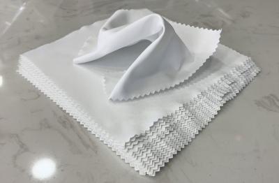 Eco Friendly White Eyewear Cleaning Cloth For Glasses Cleaning