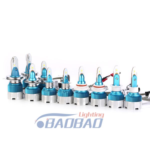 9004 9007 6500K 4000LM 40W H4 Mini LED Headlight Car Universal