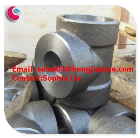 3000# 6000# 9000# socket welded tee ASME B16.11 ASTM A105