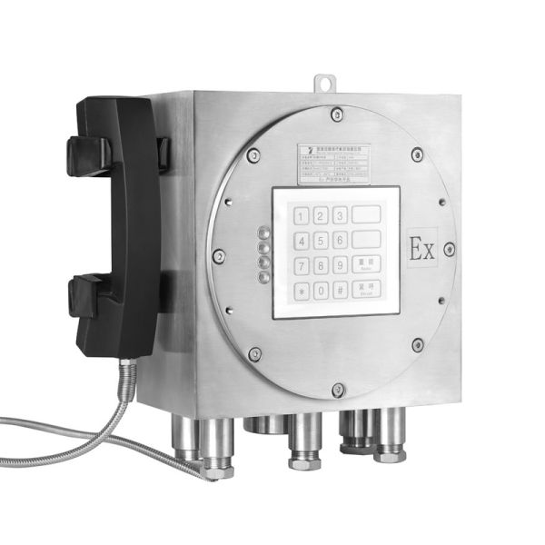 Стенный монтаж Промышленный ветроустойчивый телефон RJ45 Коммуникационный интерфейс с маяком