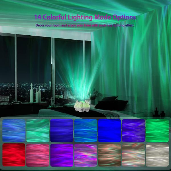 New Aurora Star Projector 3 in 1 Galaxy Night Light Projector Wireless Music Speaker for Kids Baby Teen Adults