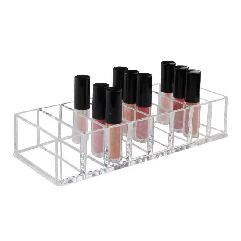 Factory Direct Acrylic Makeup Organizer Transparent Cosmetic Storage Box Desktop Holder for Lipstick Eyeshadow Palette Jewelry