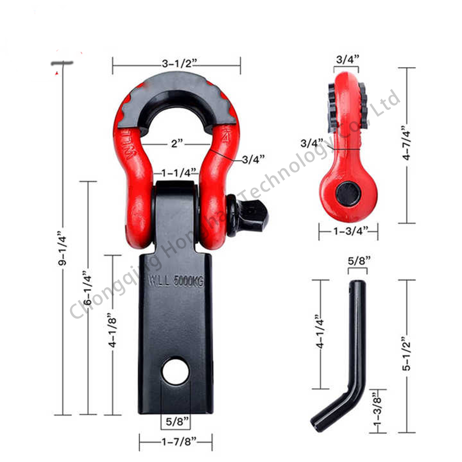 Тяжелая работа G209 винтовой шнурки Bow Shackle Steel 3/4 дюйма для тяжелой промышленности