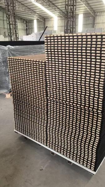 Customized Wooden Akupanel Acoustic Wall Panels For Home Conference Room Theater