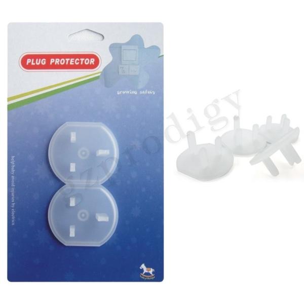 Prodigy Transparent Pin Socket Protector Cover Anti Collision Childproof Outlet Plug Covers