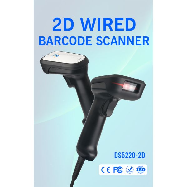 Portable 1D 2D CMOS Handheld QR Code Scanner Manual Scan Mode Solution
