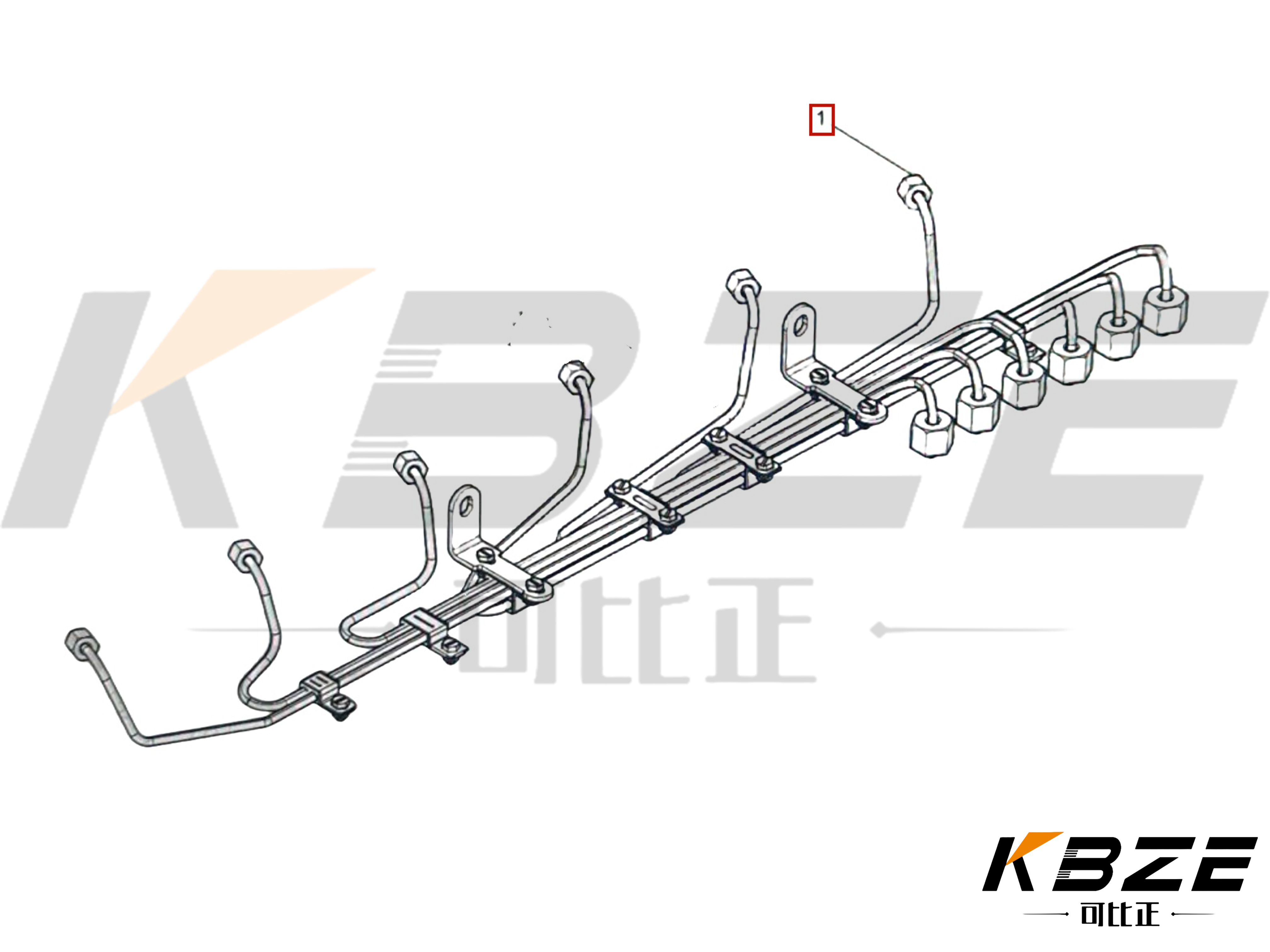 612600083020 WEICHAI WP6 WD12 DIESEL ENGINE INJECTOR PIPE 1001035883 1003141968