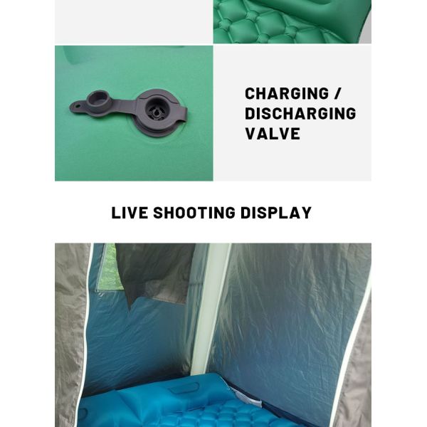 собственная личность располагаясь лагерем кровати шелка молока 200x122x7cm складная надувая пусковую площадку спать