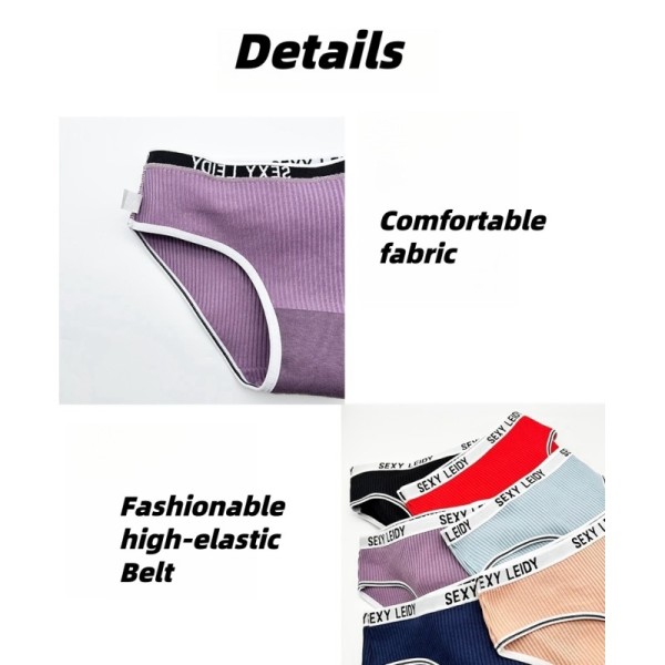 Wholesale Women High Quality 95% Cotton Fashionable Belt M-xl Women Brief Quality Slips Cotton Femme Lady Panty Briefs