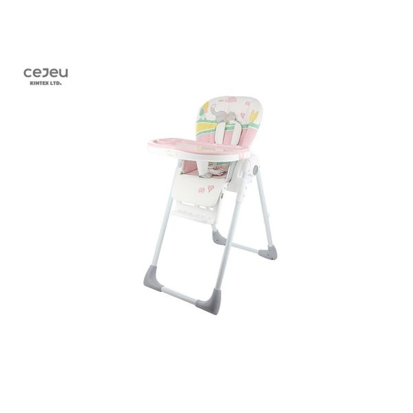 6 высот отрегулировала розовое положение FootPlate высокого стула 7.8KG 3