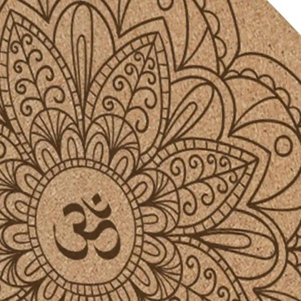 Marble Round Cork Eco Rubber Custom Manufacturer Anti Slip Custom Design Printed Yoga Mat for Fitness Gym Pilates