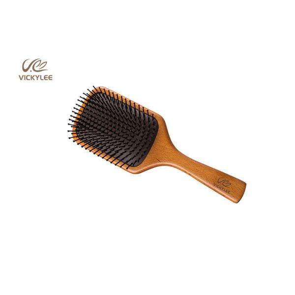 Natural Wood Fashionable 25cm Large Paddle Brush
