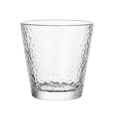 Custom Clear 296ML  Drinking Glasses For Beer Juic Milk With Gold Rim Bow Icon Glasses Tumbler Set Of 5
