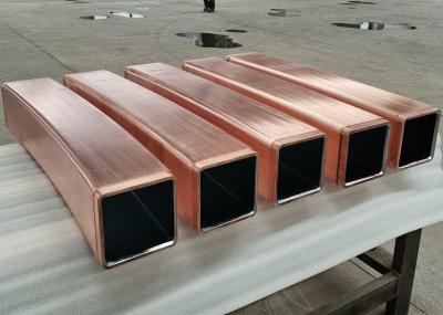 O tubo do molde de carcaça contínua de CuAg reveste a condutibilidade térmica de 80mm X80 milímetro