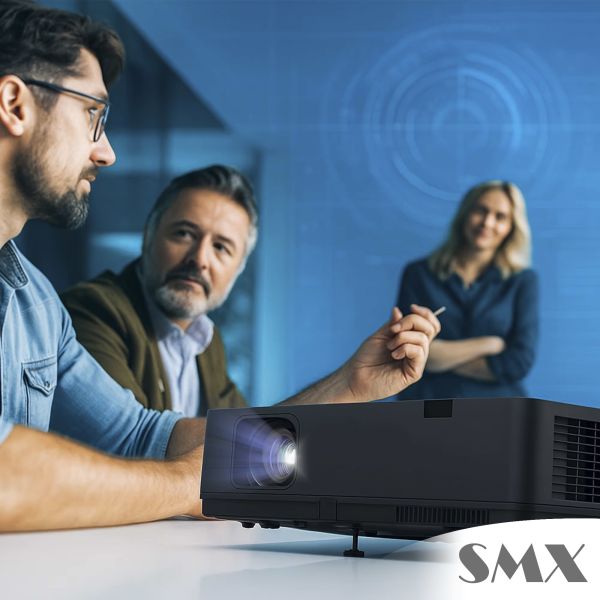 SMX 4600 Lumen 3LCD Projector with Android System Good for Home Cinema