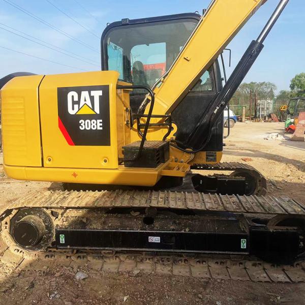 Used Caterpillar 308E Excavator Powerful CATC3.3 DI Engine 50kw Rated Power High Efficiency