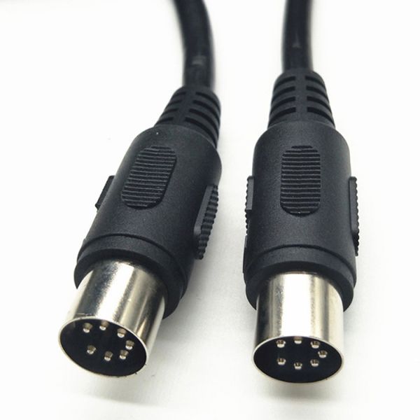 Custom Shiled Fully Connected Male to Male Female 7 Pin Din Midi Cable