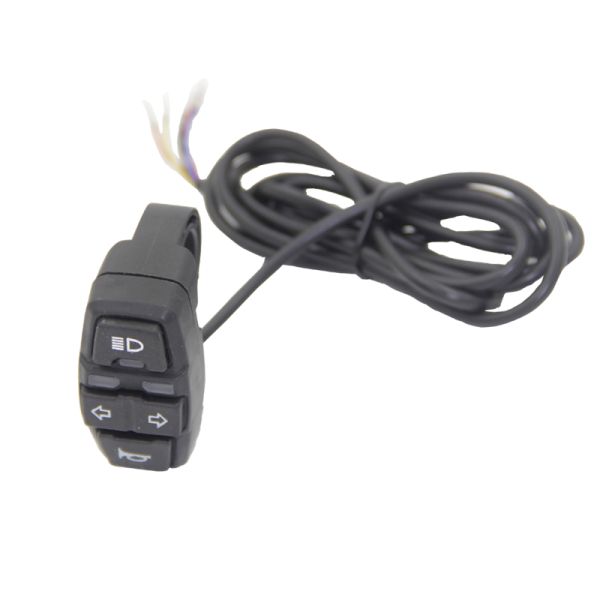 3-in-1 Electric Bike Light Switch 36V 48V with Horn Headlight Steering Electric Bicycle Parts