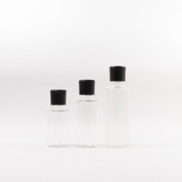 Les bouteilles en plastique transparentes de dessus de vis de PETG composent l'eau 150ml de nettoyage